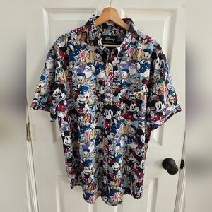 RSVLTS Disney100 "The Gang's All Here" KUNUFLEX Button-Down Shirt